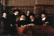 REMBRANDT Harmenszoon van Rijn Sampling Officials of the Drapers' Guild Sweden oil painting reproduction